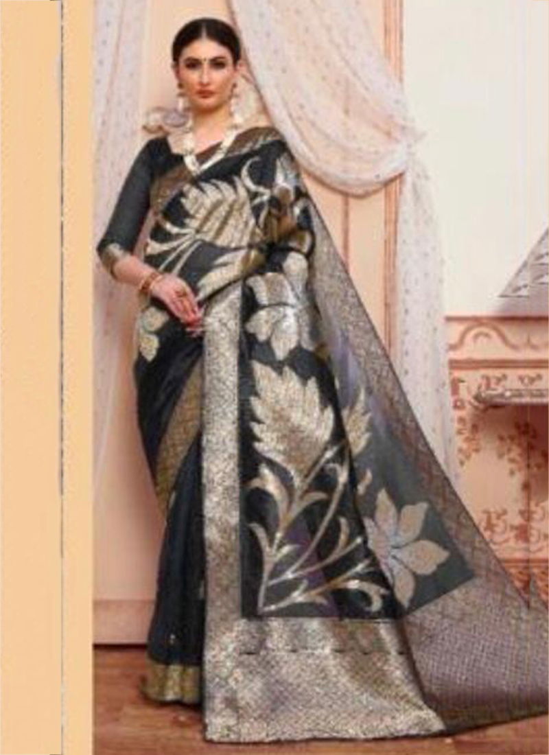 Kalika Silk New Handloom Weaving Designer Sarees Collection 61005-61005E